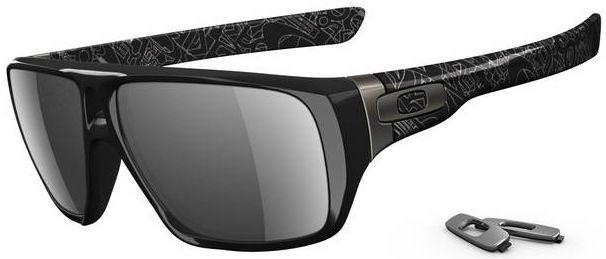 Dispatch in Polished Black w/Silver Text / Black Iridium Polarized