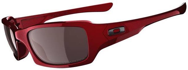 Fives Squared in Metallic Red / OO Black Iridium Polarized