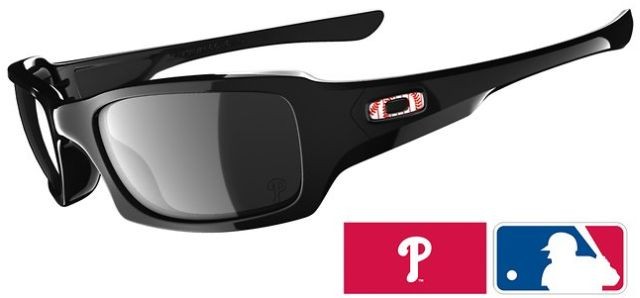 Fives Squared in Polished Black - Phillies / Black Iridium