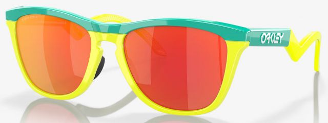 Frogskins Hybrid in Celeste/Tennis Ball Yellow / Prizm Ruby Iridium