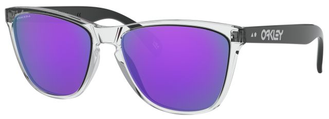 35th Anniversary Frogskins in Polished Clear-Matte Black / Prizm Violet Iridum