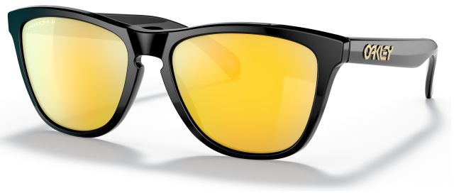Collectors Frogskins (AF) in Polished Black / Prizm 24K Gold Iridium Polarized