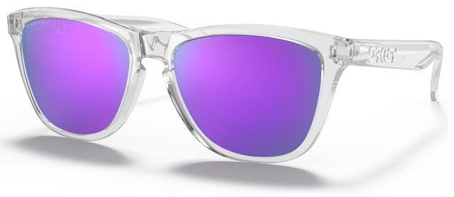 Collectors Frogskins (AF) in Polished Clear / Prizm Violet Iridium