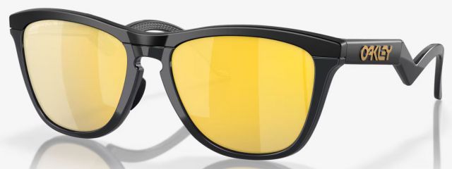 Frogskins Hybrid in Matte Black / Prizm 24k Polarized