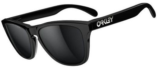 Frogskins LX in Polished Black / Black Iridium Polarized