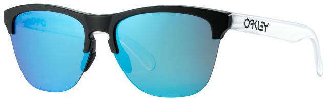 Frogskins Lite in Matte Black-Clear / Prizm Sapphire Iridium
