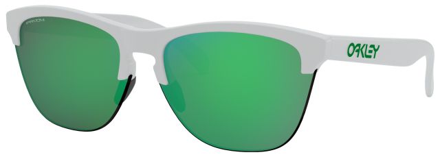 Frogskins Lite in Matte White / Prizm Jade Iridium