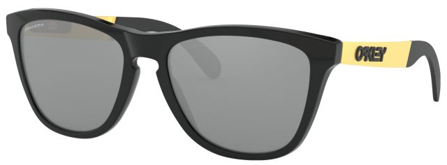 Frogskins Mix in Polished Black w/Yellow / Prizm Black Iridium