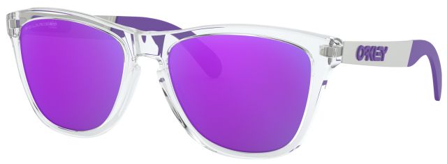Frogskins Mix in Polished Clear w/Violet / Violet Iridium Polarized