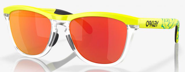 Frogskins Range in Matte Tennis Ball Yellow / Prizm Ruby Iridium