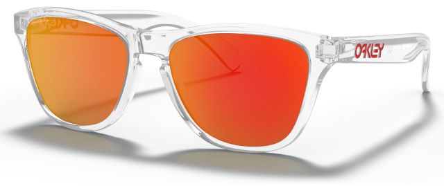 Frogskins XS in Polished Clear / Prizm Ruby Iridium