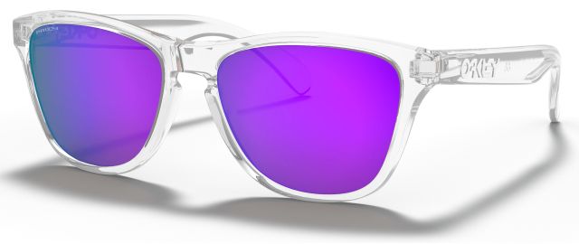 Frogskins XS in Polished Clear / Prizm Violet Iridium