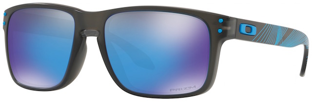 Holbrook (AF) in Matte Grey Smoke / Prizm Sapphire Iridium