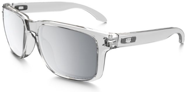 Holbrook in Polished Clear / Chrome Iridium Polarized