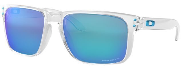 Holbrook XL in Polished Clear / Prizm Sapphire Iridium Polarized