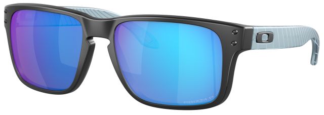 Holbrook XS in Matte Transparent Stonewash / Prizm Sapphire Iridium Polarized