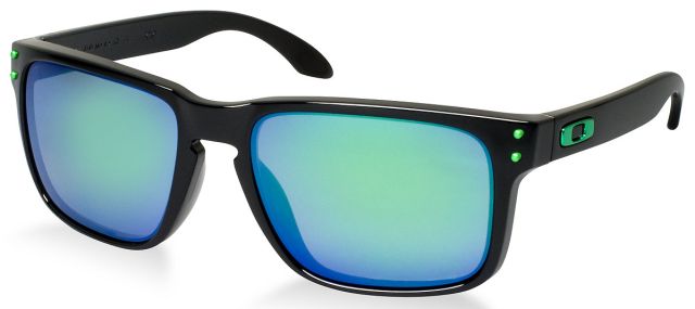 Holbrook in Polished Black / Jade Iridium Polarized
