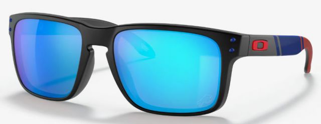 Holbrook in Matte Black / Prizm Sapphire Iridium