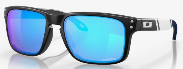 Holbrook in Matte Black / Prizm Sapphire Iridium