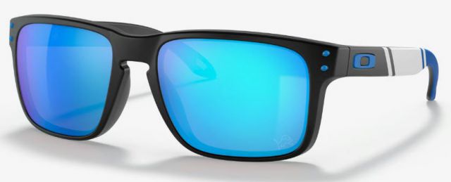 Holbrook in Matte Black / Prizm Sapphire Iridium
