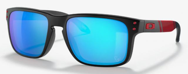 Holbrook in Matte Black / Prizm Sapphire Iridium