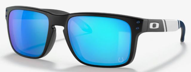 Holbrook in Matte Black / Prizm Sapphire Iridium