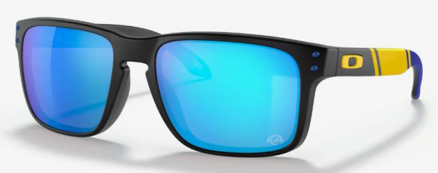Holbrook in Matte Black / Prizm Sapphire Iridium