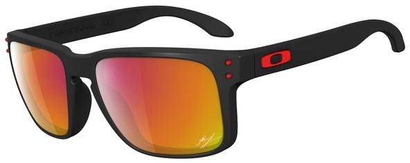 Holbrook in Matte Black / Ruby Iridium