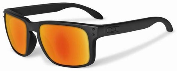 Holbrook in Matte Black / Fire Iridium