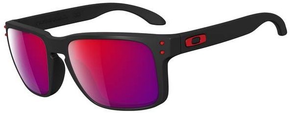 Holbrook in Matte Black / +Red Iridium