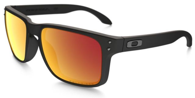 Holbrook in Matte Black / Ruby Iridium Polarized