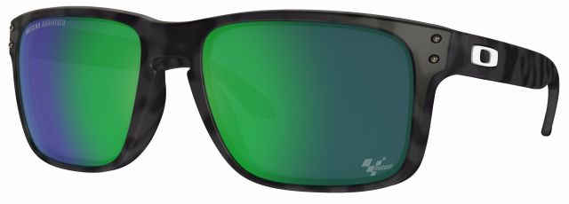 Holbrook in Matte Grey Camo / Prizm Jade