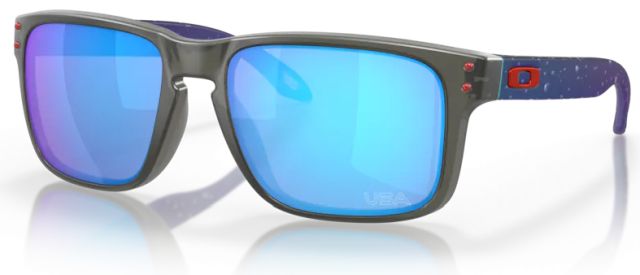 Holbrook in Matte Grey Smoke / Prizm Sapphire Iridium