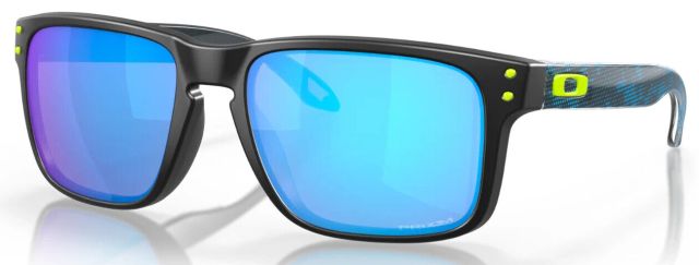 Holbrook in Polished Black / Prizm Sapphire Iridium