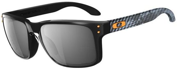 Holbrook in Polished Black Graphics / Black Iridium