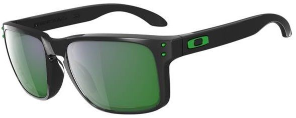 Holbrook in Polished Black / Emerald Iridium