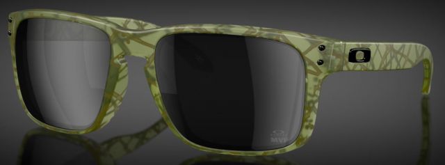Holbrook in Transparent Fern Splatter / Prizm Black Iridium Polarized