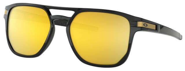 Latch Beta in Polished Black / Prizm 24K Gold Iridium Polarized