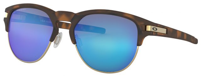 Latch Key L in Matte Brown Tortoise / Sapphire Iridium Polarized