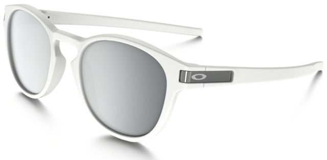 Latch in Matte White / Chrome Iridium