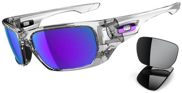 Style Switch in Polished Clear w/Black Iridium / Violet Iridium