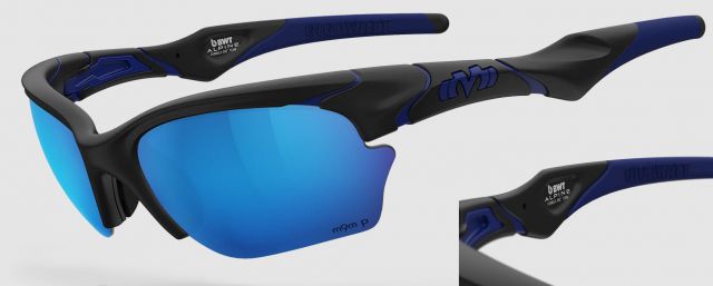 Gigawatt in Matte Black / Blue / Glacier Plasmachromatic Polarized m9m p