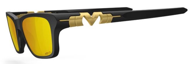 Business in Matte Black / Gold Plasmachromatic Polarized m9m