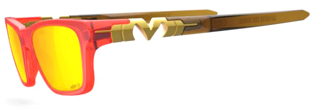 Business in Matte Hot / Rootbeer / Gold Plasmachromatic Polarized m9m p