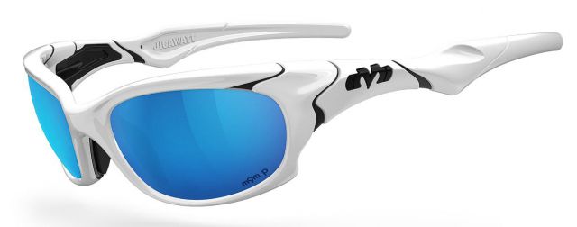 Jigawatt in Gloss White / Black / Glacier Plasmachromatic Polarized