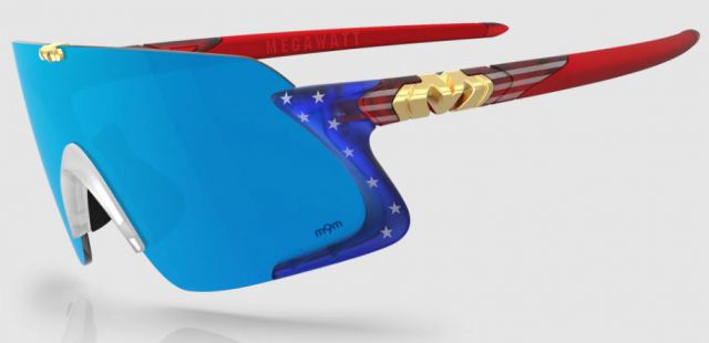 Megawatt in Matte Stars & Stripes / Glacier Plasmachromatic Polarized m9m p