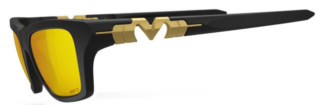 Pleasure in Matte Black / Gold Plasmachromatic Polarized m9m