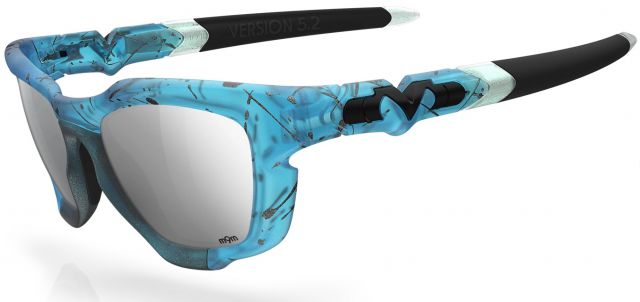Version 5.2 in Matte Ice / Black Splatter / Silver Plasmachromatic m9m