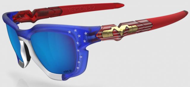 Version 5.2 in Matte Stars & Stripes / Glacier Plasmachromatic Polarized