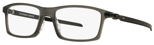 Pitchman Carbon Rx in Satin Grey Smoke (53) / Clear